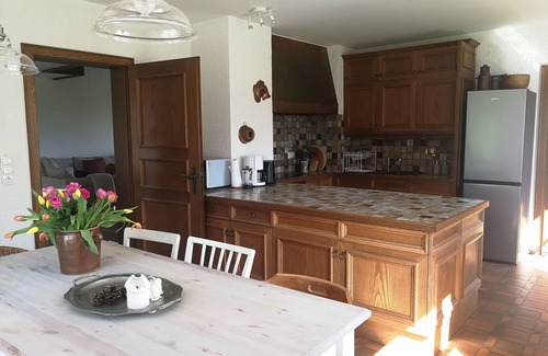 Breiholz House | Right on the water: large thatched house with garden and fireplace