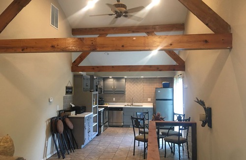 Brookline Station Cabin | River cabin w access. close to town. Hot tub! 35 foot deck