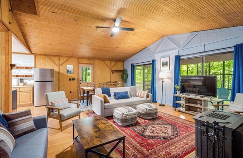 Great Cacapon Cabin | River Cabin w/Hot Tub, Screened Porch & Fire Pit