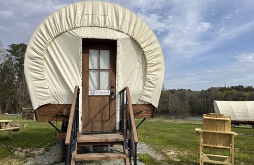 Lillington House | River-Front Wagon Glamping- The Dogwood