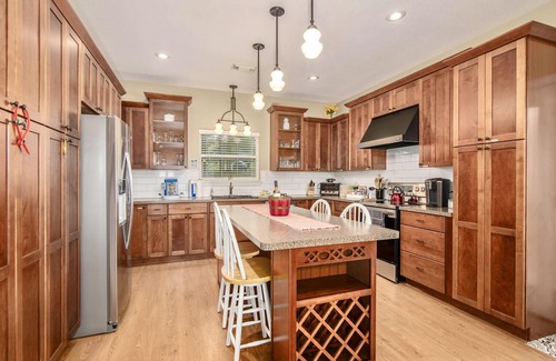 Trinity House | Riverfront home with hot tub, playground, kayaks, and amazing panoramic views!