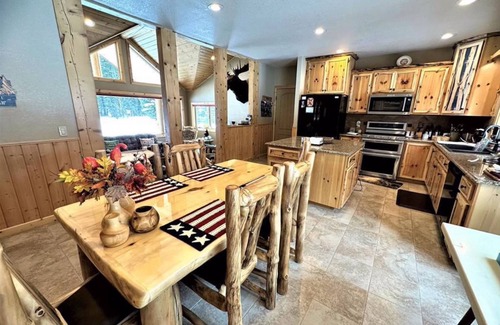 South Fork House | Riverfront home with amazing views, fireplace & washer/dryer