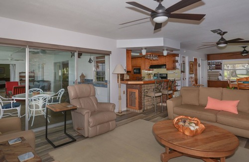 Titusville House | Riverfront Pool Home close to KSC and East Coast Beaches