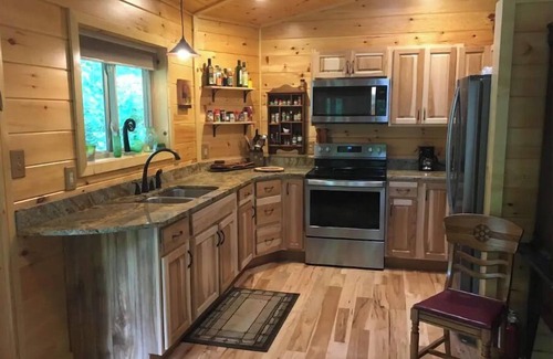 Hot Springs Cabin | Riverfront! Private, short walk to town