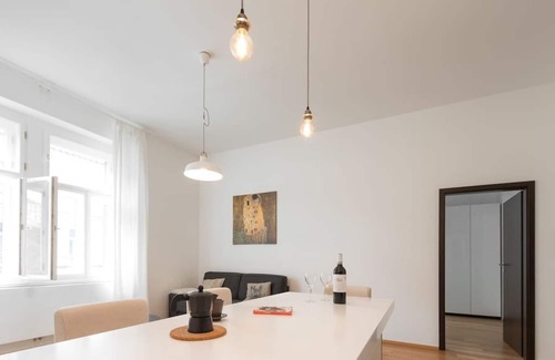 Nove Mesto Apartment | Riverside area apartment near the Dancing house!