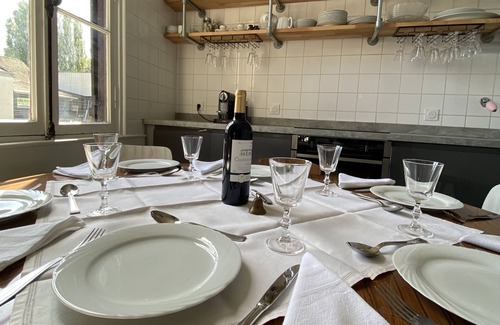 Cormeilles House | Riverside House & Terrace in Village & Restaurants, Wood Burning Stove, Walking