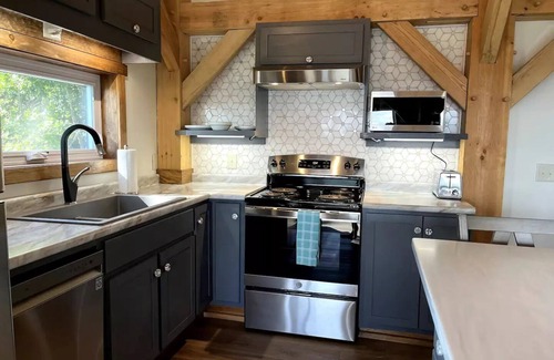 Leavenworth Cabin | Riversong Timberframe Cabin with Gorgeous Water Views