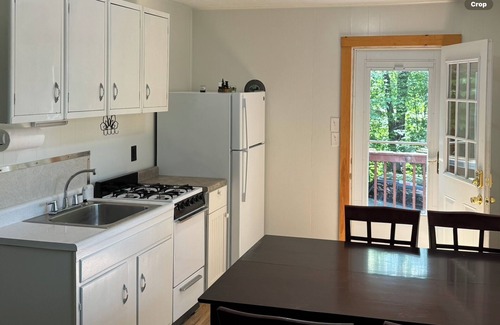 Gilmanton Cabin | Romantic getaway, private cabin overlooking Sawyer Lake WIFI, TV, AC, Heat