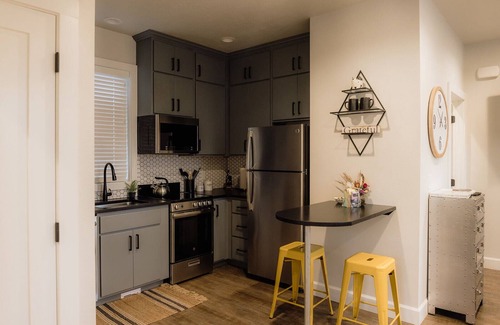 Northside Condo | Rooftop deck condo - hot tub/fire pit - walking distance to downtown!