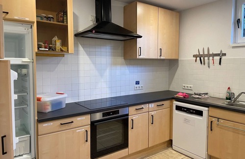 Olpe Apartment | Room 4 family rooms with bathroom opposite shared kitchen/living/dining room