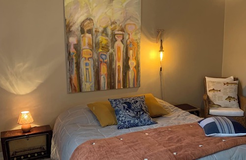 Boisroger Bed & Breakfast | Room Coquillage for two persons electric bed 180 cm