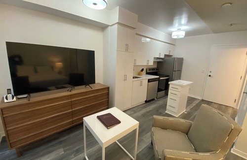 Toronto Entertainment District Condo | Rosemont Residences - furnished Bachelor Suite, Full Kitchen, Washer & Dryer