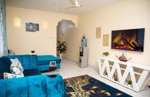 Bamburi Apartment | Royal Haven A3 Spacious 1Br Apartment 10min drive to beach hosts upto 4 guests WiFi - Netflix, 10min drive to beach
