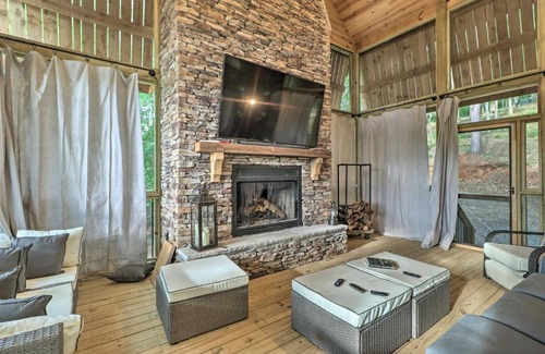 Tallassee House | Rustic-Chic Riverfront Home with Dock, Deck and Canoes