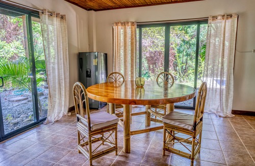 Savegre House | Rustic mountain-view home near the beach with private pool, deck, W/D, & WiFi