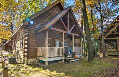 Oceana County House | Rustic Rothbury Cabin with Resort Amenity Access!