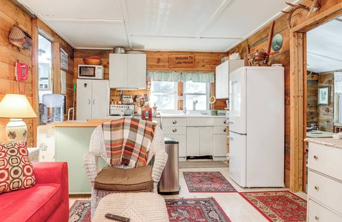 Weare Apartment | Rustic Waterfront Cottage w/Fire Pit & Kayaks