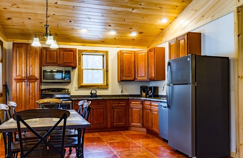 Romulus Cabin | Rustic yet Modern Log Cabin, Cayuga Wine Trail, Dog Friendly, Open Year Round