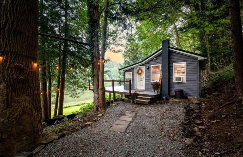 Turkey City House | Scenic Retreat: Riverfront Cabin with Large Deck and Fire Pit in Emlenton, Pennsylvania