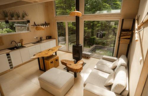 Przywidz Ski Chalet | Schody do wody Domek z linią brzegową Kaszuby sauna goraca balia