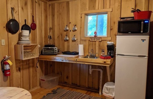 Helmsburg Cabin | "Scruggs" Deluxe Camping Cabin #7 | Pet Friendly