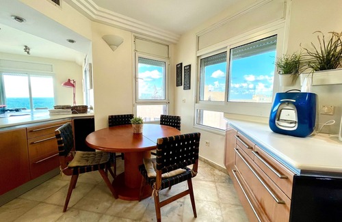 Tel Aviv Apartment | Sea & Sun project Beach front - luxury 4.5 rooms holiday apartment - open pool
