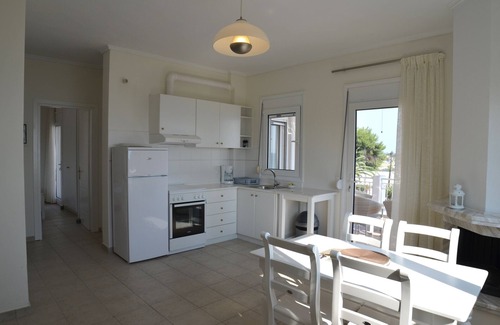 Nea Propontida Apartment | Seafront Holiday Home Olympia 6 on a Long Sandy Beach, GeoMare, 1st floor