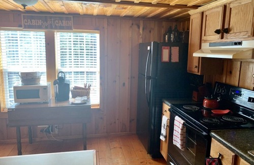 Lansing Cabin | Secluded and Private Cabin with Amazing Views. Hot tub and WiFi.