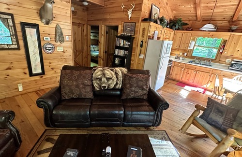 Unaka Cabin | Secluded Cabin on Stocked Trout Stream with Fireplace
