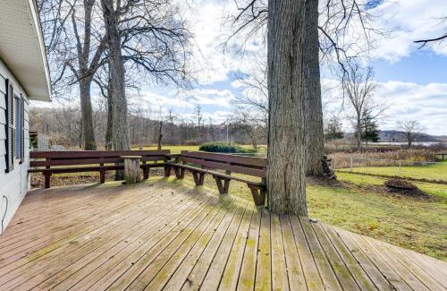 Delton House | Secluded Home with Lake View in Delton!