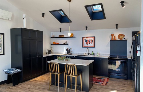 Lucerne-in-Maine Apartment | Secluded retreat, modern luxury loft, Phillips Lake, Maine, close to Acadia.