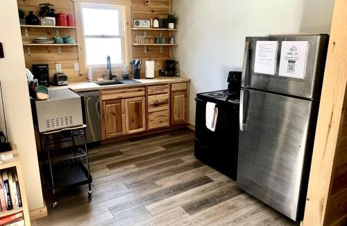 Idlewild House | Secluded Rustic Cabin with Hot Tub Near Pere Marquette River in Big Rapids, Michigan