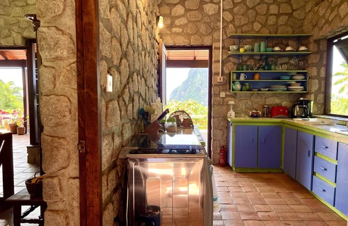 Jalousle Villa | Secluded villa with magnificent views of Piton and ocean. 37' saltwater pool.