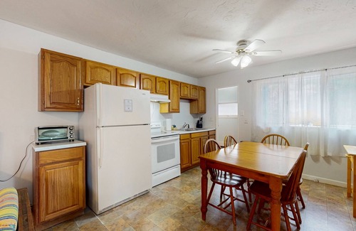 Cedar Bushes House | Second-floor home with Manomet Beach access, deck, firepit & outdoor space
