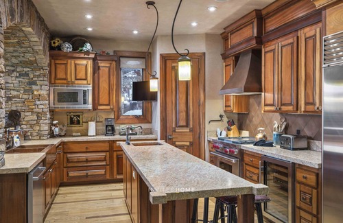 Mountain Village Cabin | See Forever Home by InvitedHome | Fireplace, Ski Valet, Peaks Pool, Hot Tub, Gym