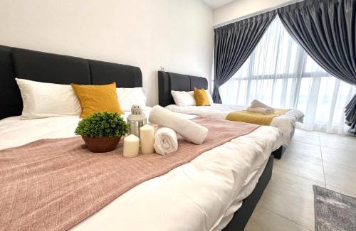 Kota Warisan Apartment | SEPANG CIRCUIT # Bell Suite Twin King Sepang Kota Warisan KLIA - Near KLIA