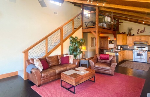 Freestone House | Serene wine country retreat with ample outdoor living, gas grill, & fireplace