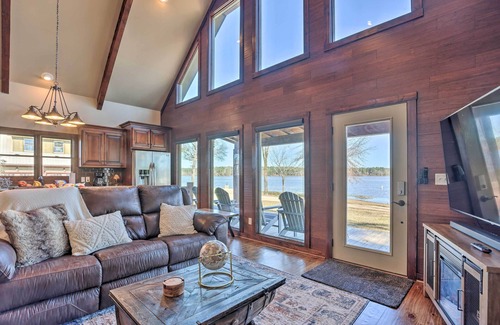 Shelby House | Shoreline Home w/Boat Dock & Fire Pit in Shelby!