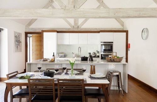 Brampton Bryan House | Situated on the Downton Estate, four miles from Ludlow, Wassell Barn offers spacious accommodation f