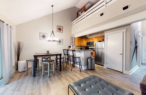 White Haven Condo | Ski-in/out condo near Jack Frost Ski Resort with loft, wood fireplace, deck, W/D