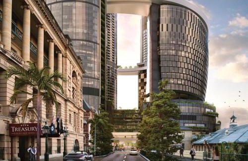 Brisbane Central Business District Apartment | Sky High Zen at Queens Wharf Level 59