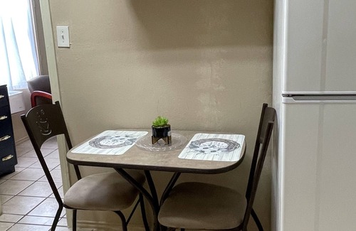 West San Antonio Apartment | “SMALLER PIECE OF HEAVEN” studio with a deck in the backyard