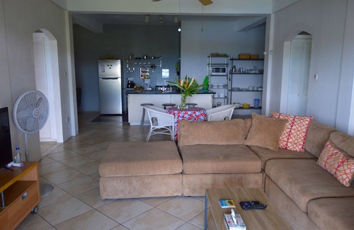 Castries Apartment | Spacious 2BR Villa, Stunning Caribbean Sea View, 10 mins from the beach!