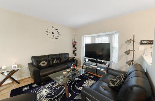 Calverton Apartment | Spacious 3BR Townhouse with Balcony & Gym