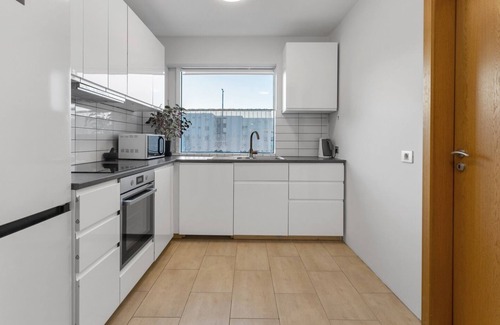 Hafnarfjordur Condo | Spacious Bedroom - King size bed in Hafnarfjörður with WiFi