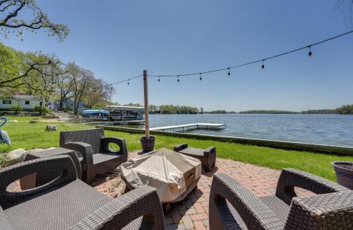 Delton House | Spacious Delton Home with Fire Pit and Lake Views