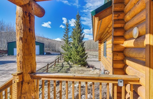Fairplay Cottage | Spacious Fairplay Log Home w/Patio & Fire Pit!