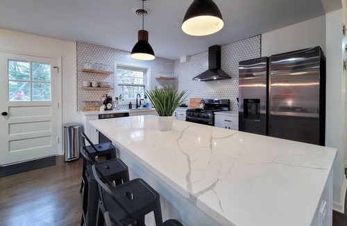 Wheaton House | Spacious open concept home w/game room + firepit