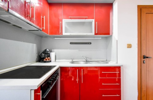 Sofia City Center Apartment | Spacious Room in the Center - Kitchen + Smart TV