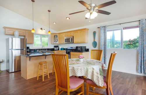 Ninole House | Spectacular two-story ocean-view home on two acres with covered lanai